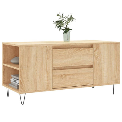 Sohvapöytä Sonoma-tammi 102x44,5x50 cm tekninen puu