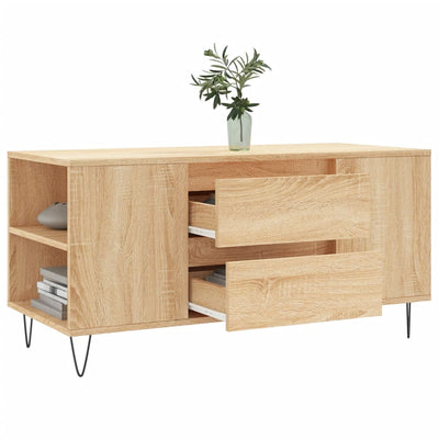 Sohvapöytä Sonoma-tammi 102x44,5x50 cm tekninen puu