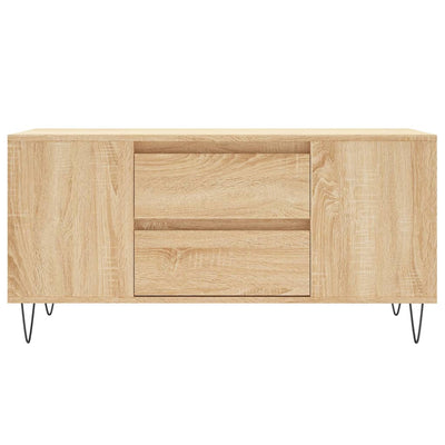 Sohvapöytä Sonoma-tammi 102x44,5x50 cm tekninen puu