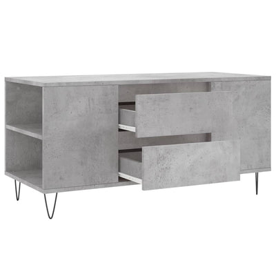 Sohvapöytä betoninharmaa 102x44,5x50 cm tekninen puu
