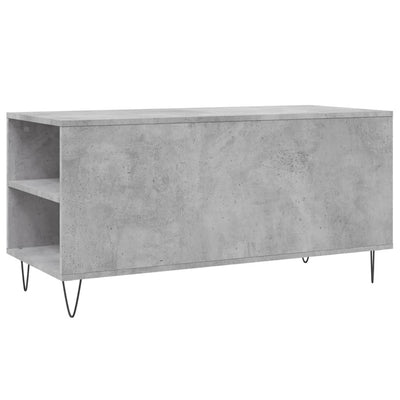 Sohvapöytä betoninharmaa 102x44,5x50 cm tekninen puu