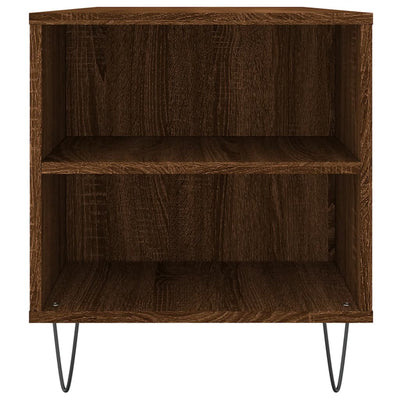 Sohvapöytä ruskea tammi 102x44,5x50 cm tekninen puu