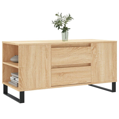 Sohvapöytä Sonoma-tammi 102x44,5x50 cm tekninen puu