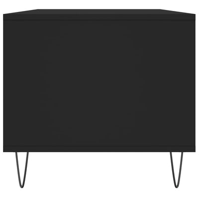 Sohvapöytä musta 90x49x45 cm tekninen puu