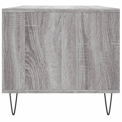 Sohvapöytä harmaa Sonoma 90x49x45 cm tekninen puu