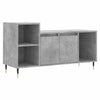 TV-taso betoninharmaa 100x35x55 cm tekninen puu