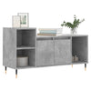 TV-taso betoninharmaa 100x35x55 cm tekninen puu