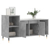 TV-taso betoninharmaa 100x35x55 cm tekninen puu