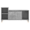 TV-taso betoninharmaa 100x35x55 cm tekninen puu