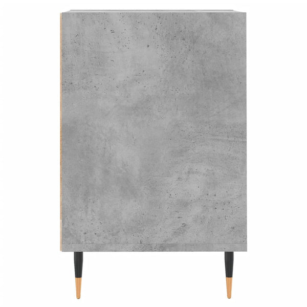 TV-taso betoninharmaa 100x35x55 cm tekninen puu