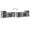 TV-taso betoninharmaa 100x35x55 cm tekninen puu