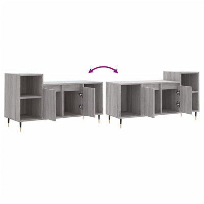 TV-taso harmaa Sonoma 100x35x55 cm tekninen puu
