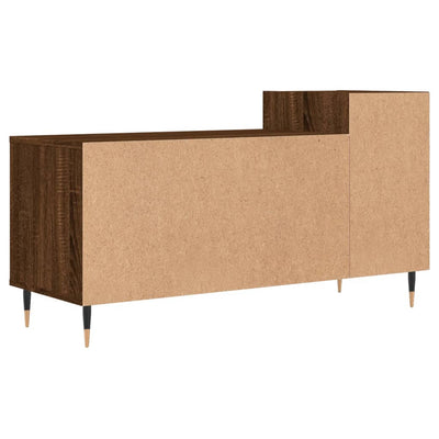 TV-taso ruskea tammi 100x35x55 cm tekninen puu