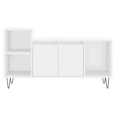 TV-taso valkoinen 100x35x55 cm tekninen puu