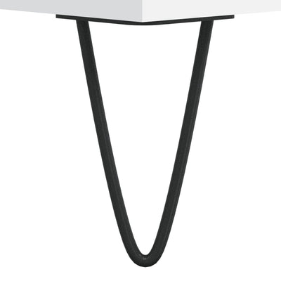 TV-taso valkoinen 100x35x55 cm tekninen puu