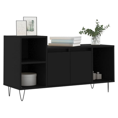 TV-taso musta 100x35x55 cm tekninen puu