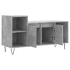 TV-taso betoninharmaa 100x35x55 cm tekninen puu
