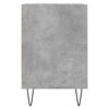 TV-taso betoninharmaa 100x35x55 cm tekninen puu