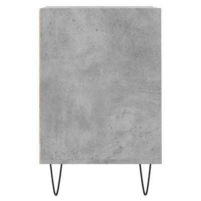 TV-taso betoninharmaa 100x35x55 cm tekninen puu