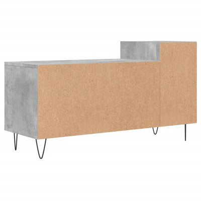 TV-taso betoninharmaa 100x35x55 cm tekninen puu