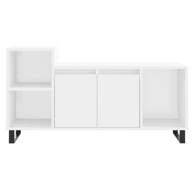 TV-taso valkoinen 100x35x55 cm tekninen puu