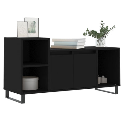 TV-taso musta 100x35x55 cm tekninen puu