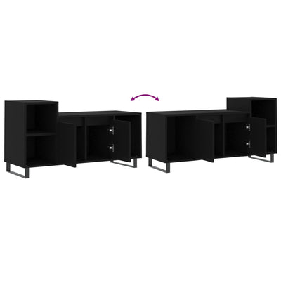 TV-taso musta 100x35x55 cm tekninen puu