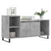 TV-taso betoninharmaa 100x35x55 cm tekninen puu