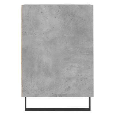 TV-taso betoninharmaa 100x35x55 cm tekninen puu