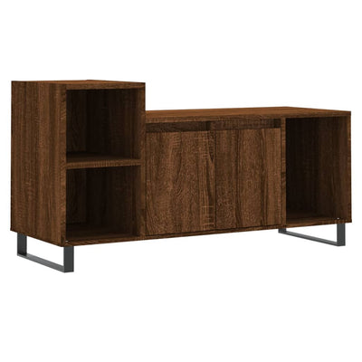 TV-taso ruskea tammi 100x35x55 cm tekninen puu
