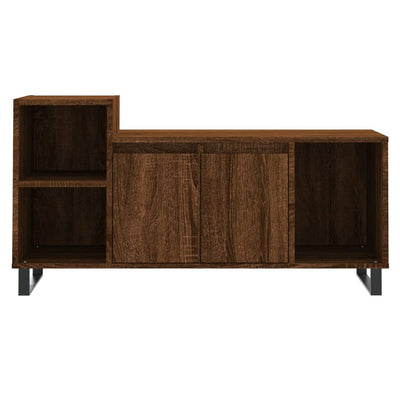TV-taso ruskea tammi 100x35x55 cm tekninen puu