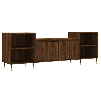 TV-taso ruskea tammi 160x35x55 cm tekninen puu