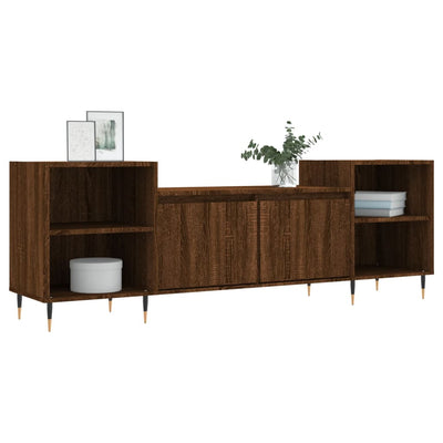 TV-taso ruskea tammi 160x35x55 cm tekninen puu