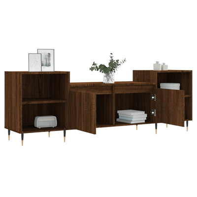 TV-taso ruskea tammi 160x35x55 cm tekninen puu