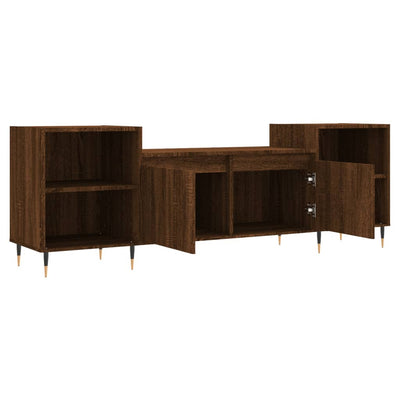 TV-taso ruskea tammi 160x35x55 cm tekninen puu