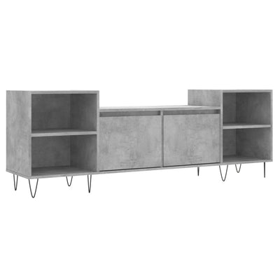 TV-taso betoninharmaa 160x35x55 cm tekninen puu