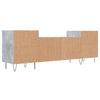 TV-taso betoninharmaa 160x35x55 cm tekninen puu