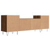 TV-taso ruskea tammi 160x35x55 cm tekninen puu