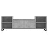 TV-taso betoninharmaa 160x35x55 cm tekninen puu
