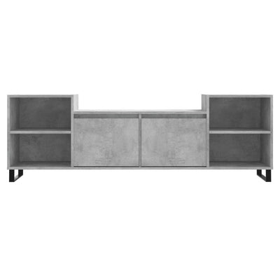 TV-taso betoninharmaa 160x35x55 cm tekninen puu