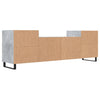 TV-taso betoninharmaa 160x35x55 cm tekninen puu