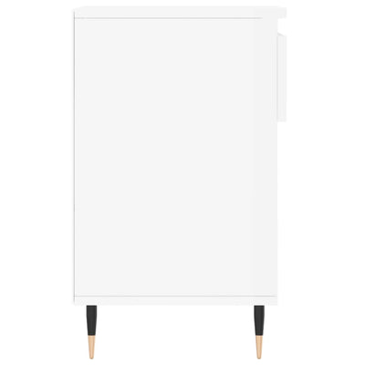 Valkoinen kenkäkaappi Raim 102x36x60cm (korkeakiilto, puinen)