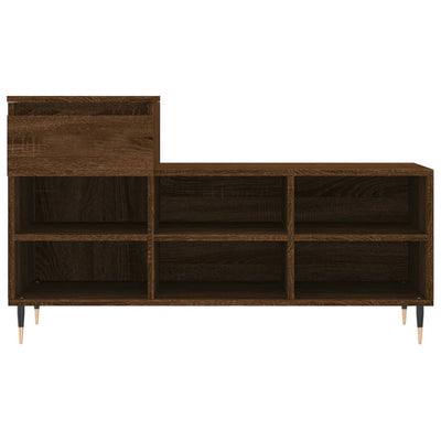Kenkäkaappi ruskea tammi 102x36x60 cm tekninen puu