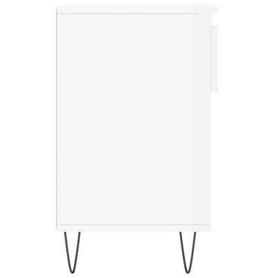 Valkoinen kenkäkaappi Luce 102x36x60cm (korkeakiilto, puinen)