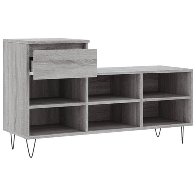 Harmaa kenkäkaappi Luce 102x36x60cm (puinen)