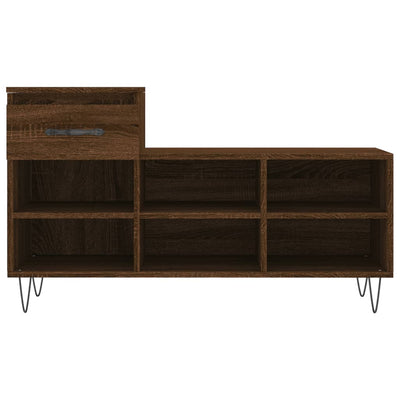 Kenkäkaappi ruskea tammi 102x36x60 cm tekninen puu