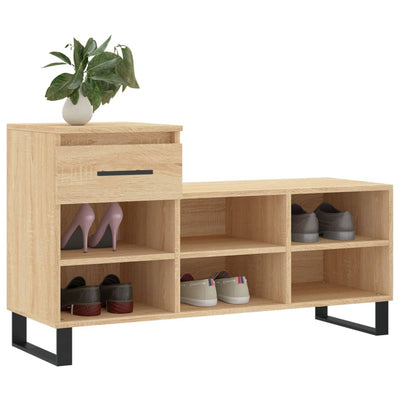 Kenkäkaappi Sonoma-tammi 102x36x60 cm tekninen puu