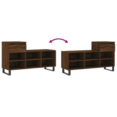 Ruskea kenkäkaappi Gornyik 102x36x60cm (tammi, puinen)