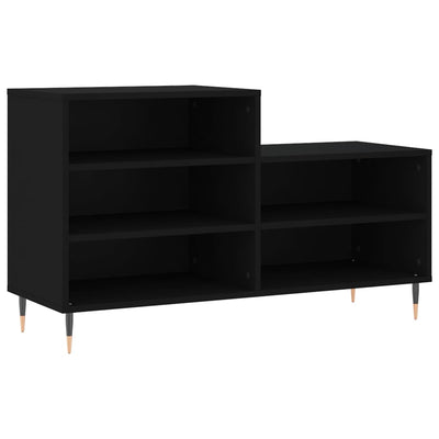 Kenkäkaappi musta 102x36x60 cm tekninen puu