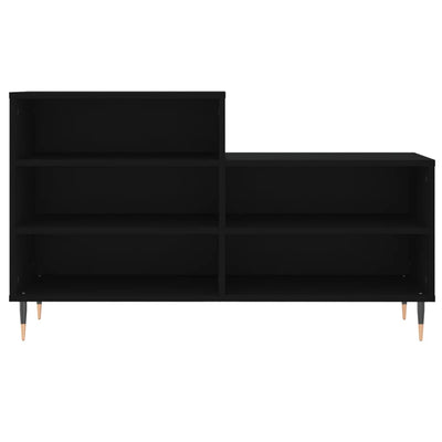 Kenkäkaappi musta 102x36x60 cm tekninen puu